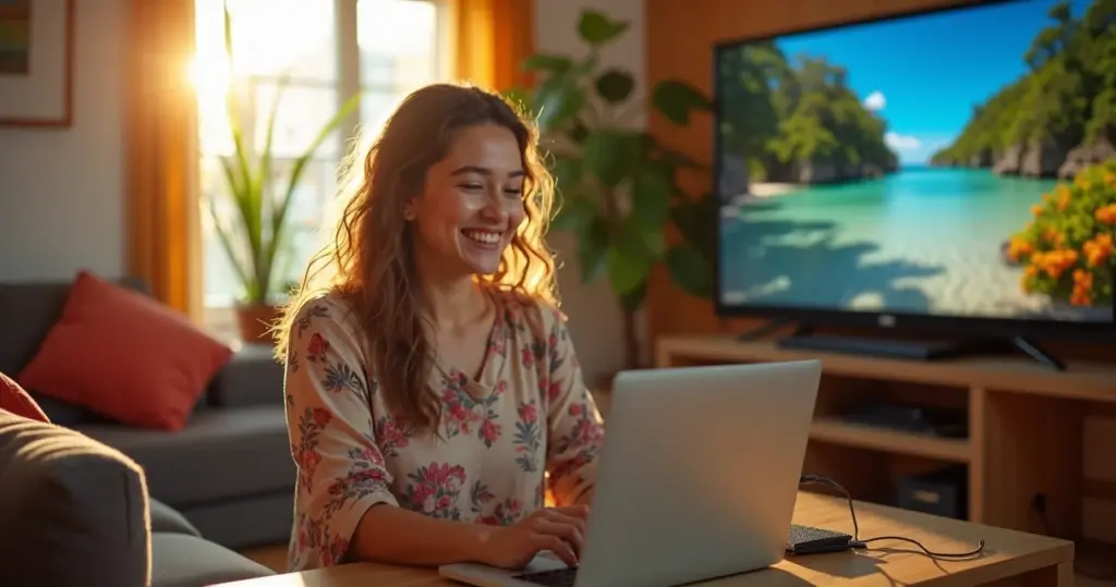 Como conectar o notebook na TV: o método infalível que eu uso Como conectar o notebook na TV: o método infalível que eu uso